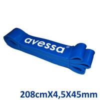 Avessa Lateks Güç Bandı 45 mm  Mavi Sert  208cmx4.5cmx45mm
