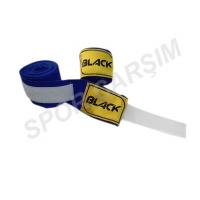 Black Boks ve Kickboks bandajı 3.70 metre Siyah