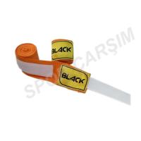 Black Boks ve Kickboks bandajı 3.70 metre Siyah