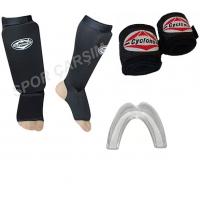 Cyclone Kick Boks Ayak Seti, Dişlik, Bandaj Seti Mavi