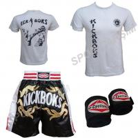 Cyclone Kickboks Şortu,Evox Kickboks Tişört,Bandaj Kickboks Seti