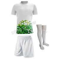 Dijital Futbol Forma,Şort,Lüks Çorap Beyaz-Yeşil-Siyah Ronaldo4