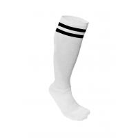 Evox 7-14 Yaş Çocuk Profesyonel Futbol Çorabı,Tozluk,Konç,Beyaz-Siyah