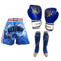 Evox Kickboks Eldiveni,Kickboks Şortu,Kickboks Kaval Koruyu Seti Siyah Renk