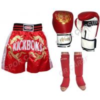 Evox Kickboks Eldiveni,Kickboks Şortu,Kickboks Kaval Koruyu Seti Siyah Renk
