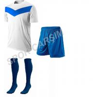 Futbol Maks2 Profesyonel Forma,Şort,Lüks Çorap Beyaz-Mavi