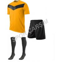 Futbol Maks7 Profesyonel Forma,Şort,Lüks Çorap Sarı-Siyah