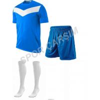 Futbol Maks8 Profesyonel Forma,Şort,Lüks Çorap Mavi-Beyaz