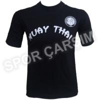 Muay Thai Tişörtü,Likralı Penye Kumaş Siyah S,M,L,XL