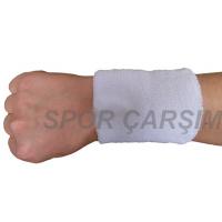 Sporcu Ter Bilekliği Ter Bandı Havlu Mavi