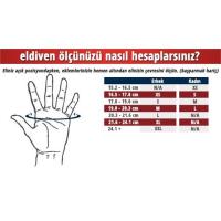 White-Evox Kemikli Kaleci Eldiveni,6,7,8,9,10 Numara Kırmızı